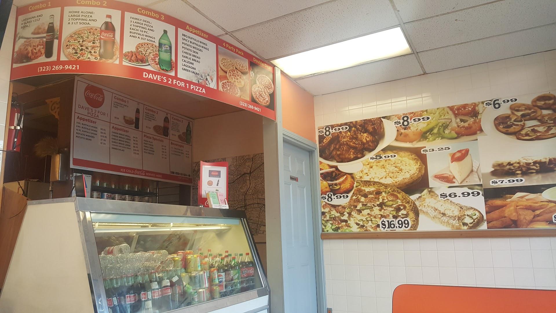 Dave's 2 For 1 Pizza Menu image 5